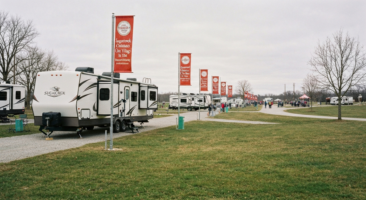 RV rental for Sugarcreek Christmas in the Village near New Philadelphia