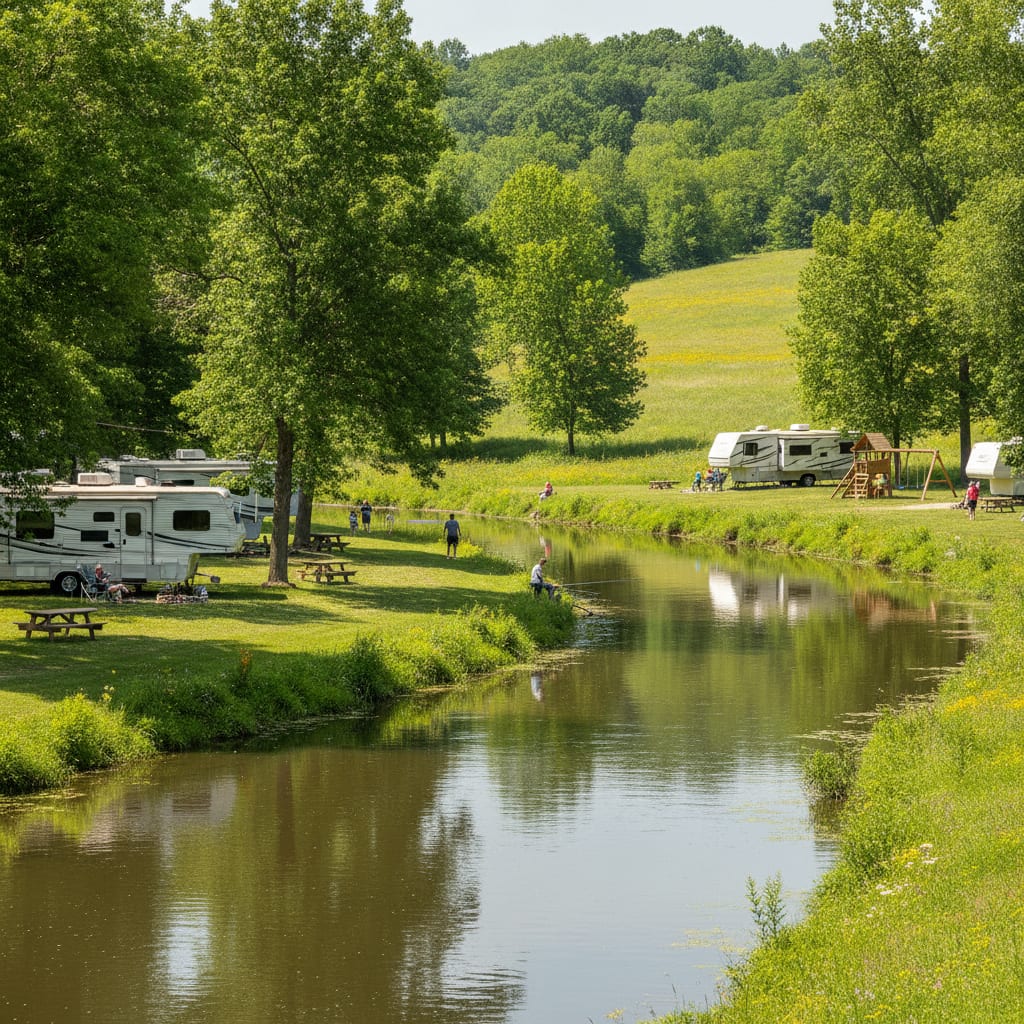 Schoenbrunn Village Campground — New Philadelphia, Ohio